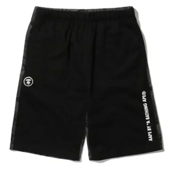 Aape Other - AAPE Camo Panel Logo Printed Sweat Shorts